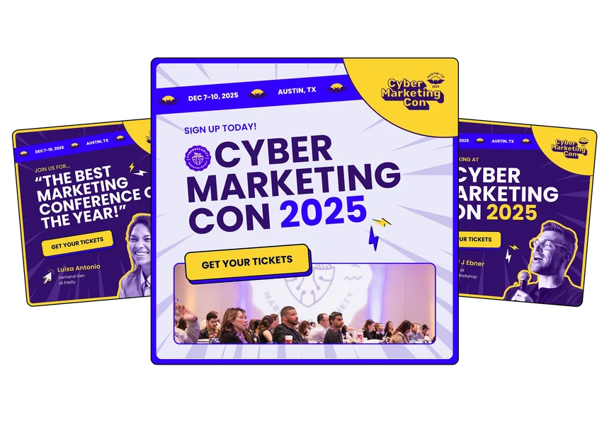 Cybersecurity Marketing Society design work by DesignSpace